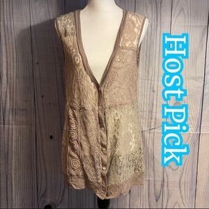 ✅HOST Pick✅ Daytrip Button Down Sleeveless Vest, Large